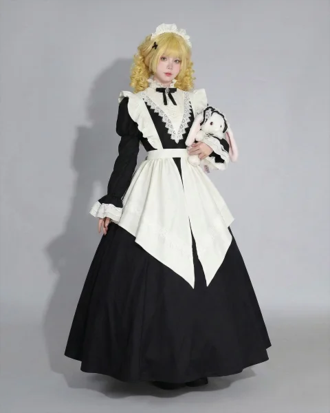 The Classic Victorian Long Maid Dress