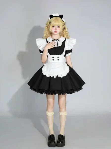 The Classic Black Lolita Maid Set