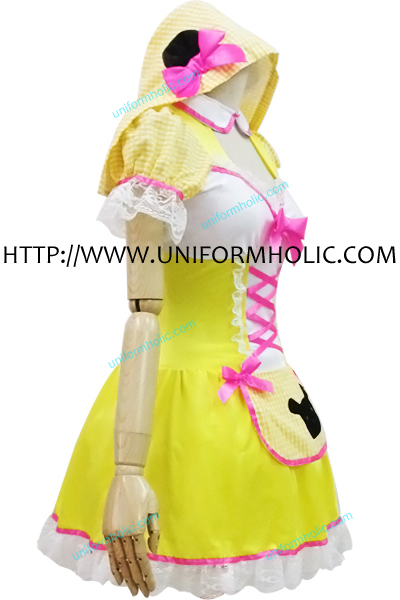 Cute Yellow Bear Maid Cosplay Costume