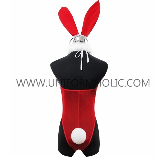 Sexy Red Rabbit Girls Fur Cosplay Costume