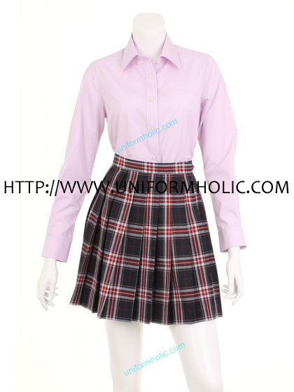 Lavender Long Sleeves School Girl Shirt