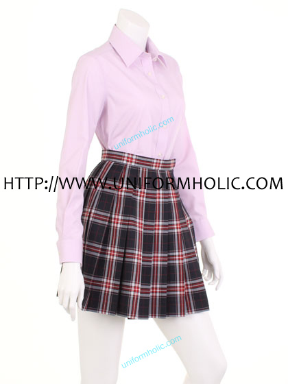 Lavender Long Sleeves School Girl Shirt