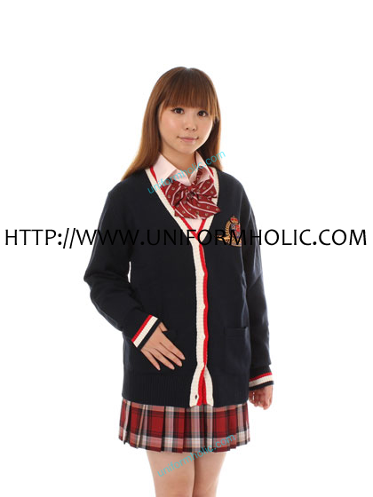 Black Japanese School Sweater
