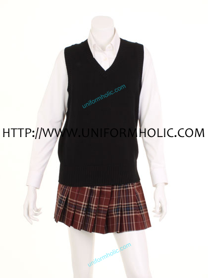 Black Japanese School Vest