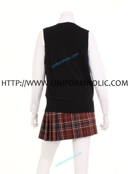 Black Japanese School Vest
