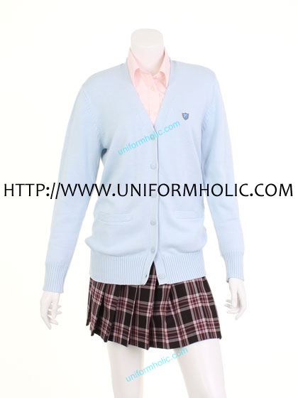 Blue School Girl Sweater