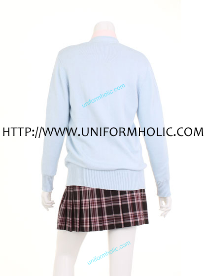 Blue School Girl Sweater