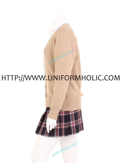 Dark Pink School Girl Sweater