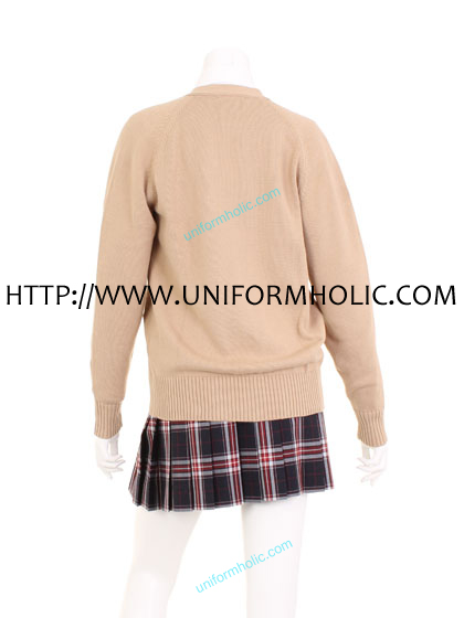 Dark Pink School Girl Sweater