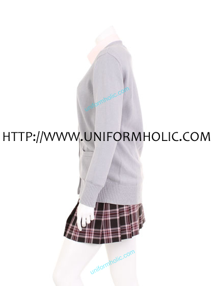 Gray Japanese School Sweater