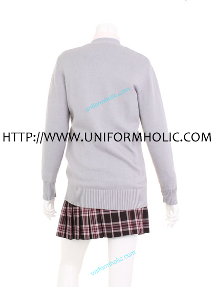 Gray Japanese School Sweater
