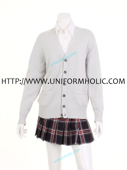 Gray School Girl Sweater