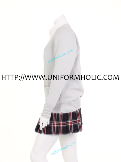 Gray School Girl Sweater