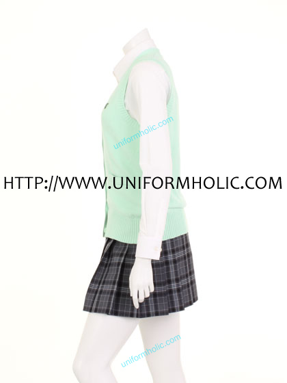 Lime Green School Girl Vest