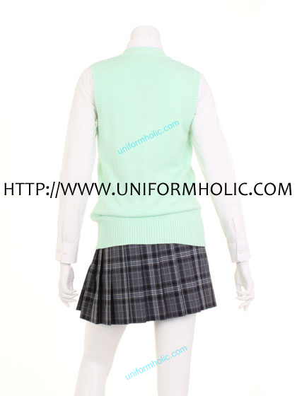 Lime Green School Girl Vest