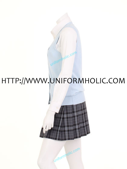 Pale Aqua School Girl Vest