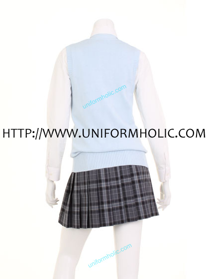 Pale Aqua School Girl Vest