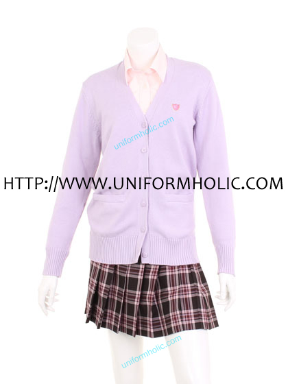 Purple School Girl Sweater